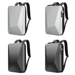 Sac à dos rigide étanche et extensible Bopai 61-93318A avec trou de charge USB, spécifications : standard (argent), à code (argent), standard (noir), à code (noir)