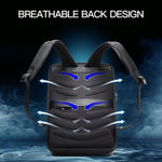 Sac à dos rigide étanche et extensible Bopai 61-93318A avec trou de charge USB, spécifications : standard (argent), à code (argent), standard (noir), à code (noir)