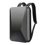 Sac à dos rigide étanche et extensible Bopai 61-93318A avec trou de charge USB, spécifications : standard (argent), à code (argent), standard (noir), à code (noir)