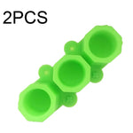 2 PCS 3 grilles en silicone pour glaçons en forme de diamant, moule à pot de fleurs succulentes, moule en plâtre DIY, vert encre, bleu, vert