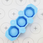 2 PCS 3 grilles en silicone pour glaçons en forme de diamant, moule à pot de fleurs succulentes, moule en plâtre DIY, vert encre, bleu, vert