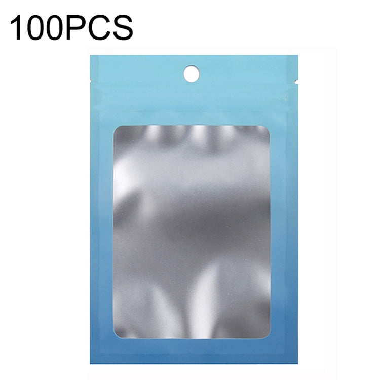 100 sachets refermables en papier d'aluminium pour bijoux, câbles de données, emballage scellé, Taille : 7,5x10cm (rose dégradé violet), 7,5x10cm (bleu dégradé rose), 7,5x10cm (dégradé bleu), 7,5x10cm (dégradé jaune), 8,5x13cm (rose dégradé violet)