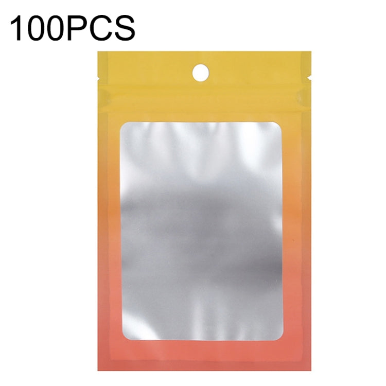 100 sachets refermables en papier d'aluminium pour bijoux, câbles de données, emballage scellé, Taille : 7,5x10cm (rose dégradé violet), 7,5x10cm (bleu dégradé rose), 7,5x10cm (dégradé bleu), 7,5x10cm (dégradé jaune), 8,5x13cm (rose dégradé violet)