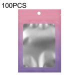 100 sachets refermables en papier d'aluminium pour bijoux, câbles de données, emballage scellé, Taille : 7,5x10cm (rose dégradé violet), 7,5x10cm (bleu dégradé rose), 7,5x10cm (dégradé bleu), 7,5x10cm (dégradé jaune), 8,5x13cm (rose dégradé violet)