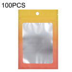 100 sachets refermables en papier d'aluminium pour bijoux, câbles de données, emballage scellé, Taille : 7,5x10cm (rose dégradé violet), 7,5x10cm (bleu dégradé rose), 7,5x10cm (dégradé bleu), 7,5x10cm (dégradé jaune), 8,5x13cm (rose dégradé violet)