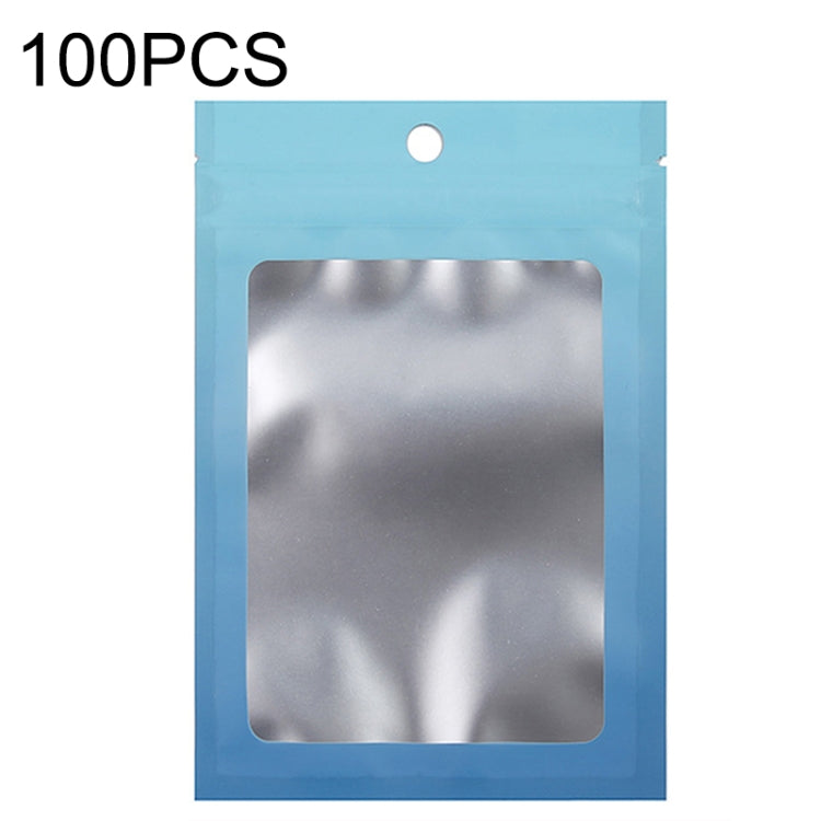 100 sachets refermables en papier d'aluminium pour bijoux, câbles de données, emballage scellé, Taille : 7,5x10cm (rose dégradé violet), 7,5x10cm (bleu dégradé rose), 7,5x10cm (dégradé bleu), 7,5x10cm (dégradé jaune), 8,5x13cm (rose dégradé violet)