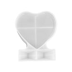 Moule en silicone DIY pour cadre photo carré en forme de cœur, Spécifications : S (Rectangle), S (Cœur), L (Cœur), L (Carré), Rectangle vertical