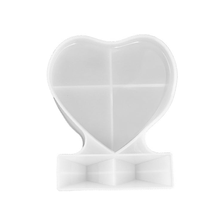 Moule en silicone DIY pour cadre photo carré en forme de cœur, Spécifications : S (Rectangle), S (Cœur), L (Cœur), L (Carré), Rectangle vertical