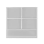 Moule en silicone DIY pour cadre photo carré en forme de cœur, Spécifications : S (Rectangle), S (Cœur), L (Cœur), L (Carré), Rectangle vertical