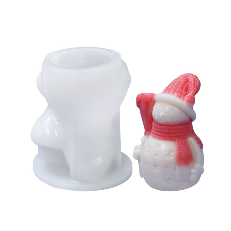 Moule en silicone blanc pour bougie parfumée DIY de Noël