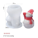 Moule en silicone blanc pour bougie parfumée DIY de Noël