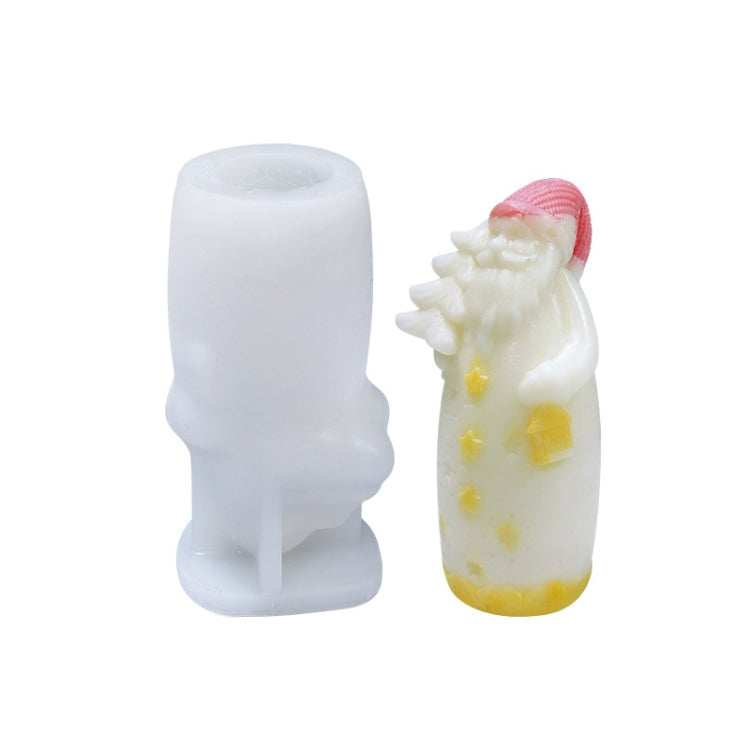 Moule en silicone blanc pour bougie parfumée DIY de Noël