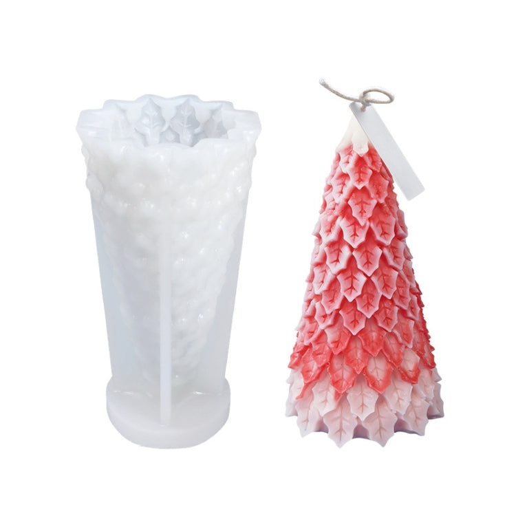 Moule en silicone blanc pour bougie parfumée DIY de Noël