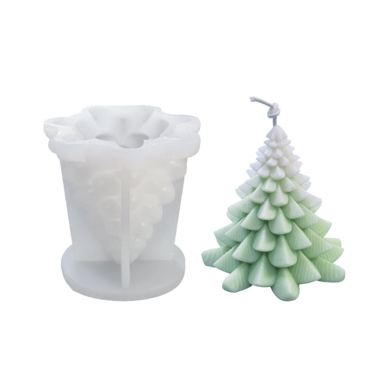 Moule en silicone blanc pour bougie parfumée DIY de Noël