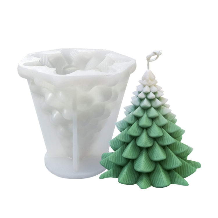 Moule en silicone blanc pour bougie parfumée DIY de Noël