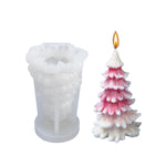 Moule en silicone blanc pour bougie parfumée DIY de Noël