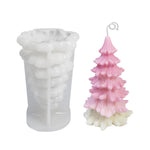 Moule en silicone blanc pour bougie parfumée DIY de Noël