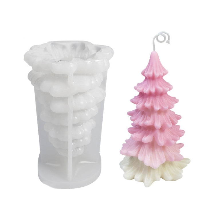 Moule en silicone blanc pour bougie parfumée DIY de Noël