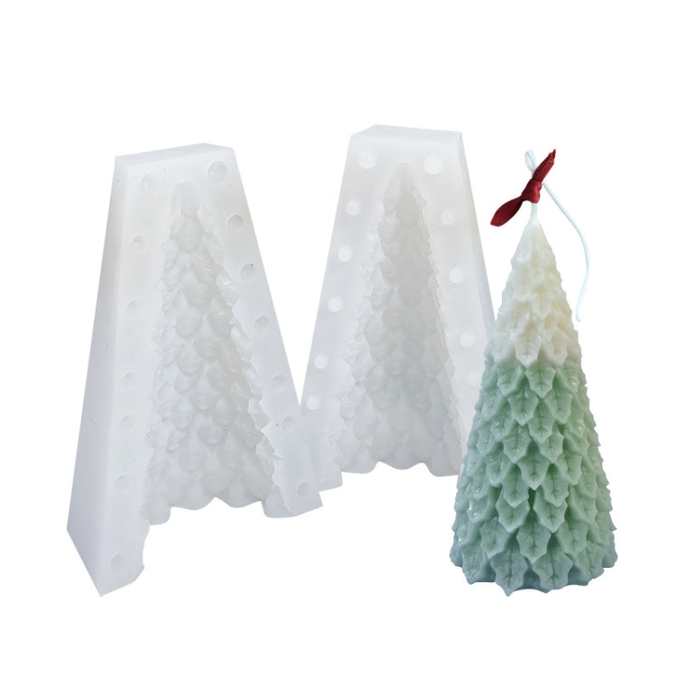 Moule en silicone blanc pour bougie parfumée DIY de Noël