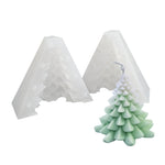 Moule en silicone blanc pour bougie parfumée DIY de Noël