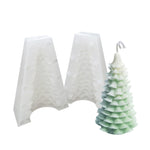 Moule en silicone blanc pour bougie parfumée DIY de Noël
