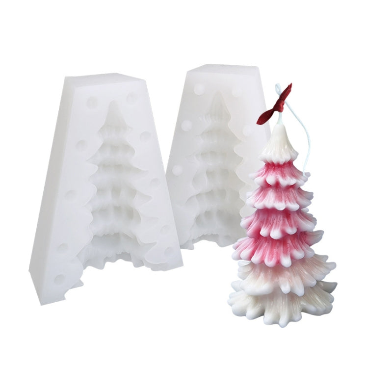 Moule en silicone blanc pour bougie parfumée DIY de Noël