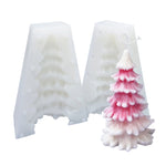 Moule en silicone blanc pour bougie parfumée DIY de Noël