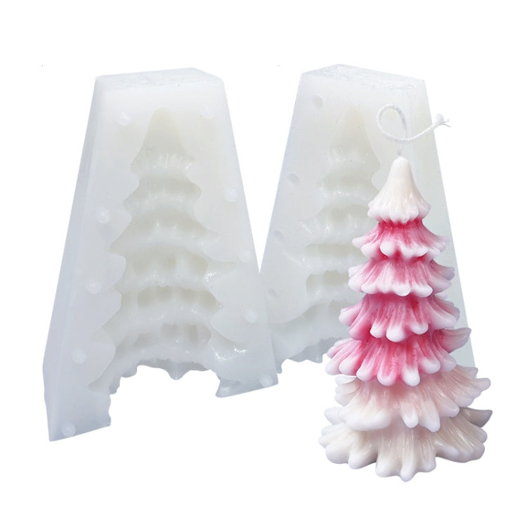 Moule en silicone blanc pour bougie parfumée DIY de Noël