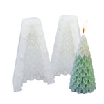 Moule en silicone blanc pour bougie parfumée DIY de Noël