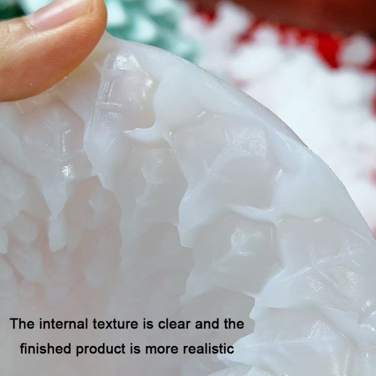 Moule en silicone blanc pour bougie parfumée DIY de Noël