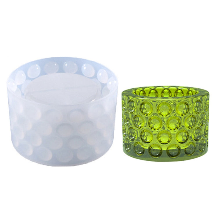 Moule en silicone pour boîte de rangement à pois DIY, cendrier en cristal, DJ-117