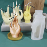 Moule en silicone en forme de main pour bougie parfumée DIY, BH-152, BH-153, BH-154, BH-155, SX-LZ-332, SX-LZ-331