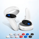 Protection en silicone pour bouton périphérique et joystick de manette VR, pour Meta Quest 2, Protection joystick (Noir), Protection joystick (Gris), Protection joystick (Blanc), Protection joystick (Rose), Protection joystick (Rouge)