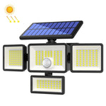 TY12101 Lampe murale solaire à détection humaine pour maison, garage, rue, extérieur, jardin, 208 LED