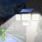 TY12101 Lampe murale solaire à détection humaine pour maison, garage, rue, extérieur, jardin, 208 LED