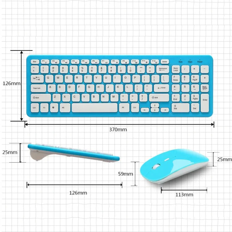 Ensemble clavier souris sans fil silencieux de bureau gaming MLD-568, MLD-568 Noir, MLD-568 Blanc, MLD-568 Bleu, MLD-568 Rose