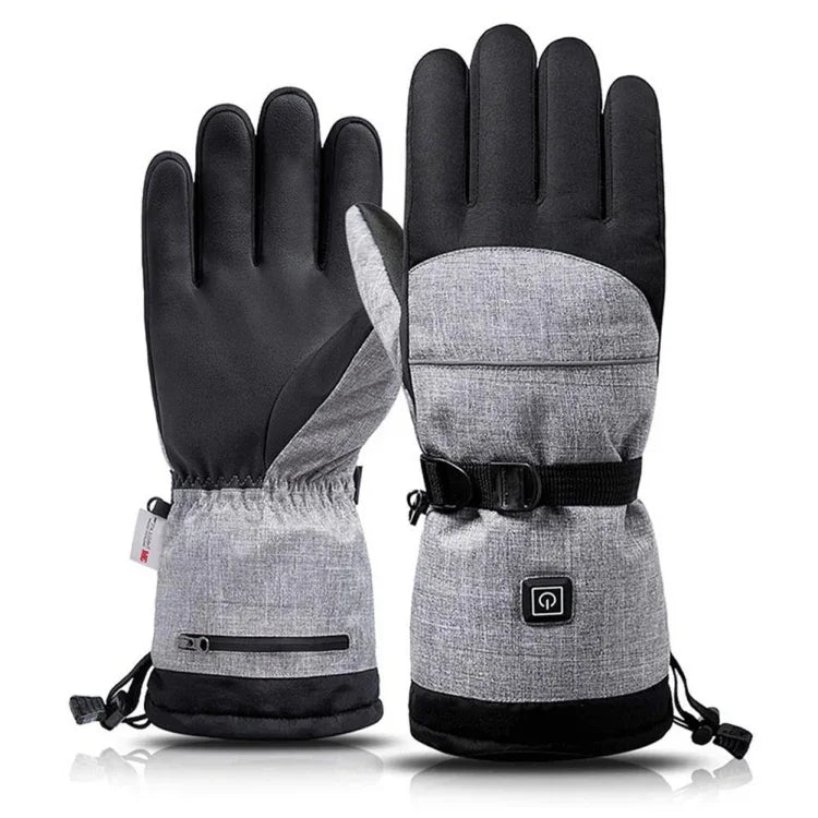 Gants Chauffants Électriques Chauffe-Mains d'Hiver, Spécification :, Gants Seuls, Avec Boîtier de Batterie
