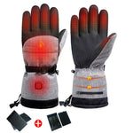 Gants Chauffants Électriques Chauffe-Mains d'Hiver, Spécification :, Gants Seuls, Avec Boîtier de Batterie