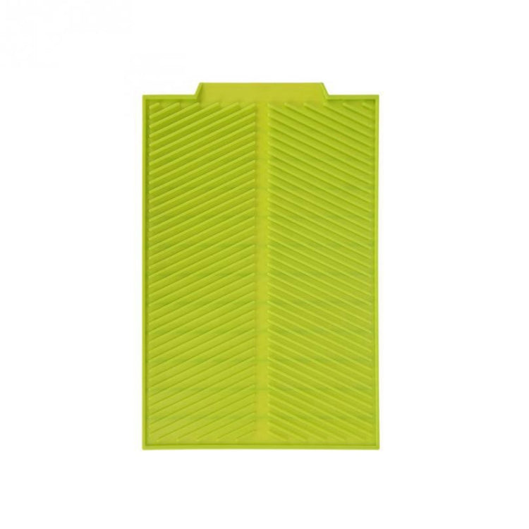 Tapis de séchage en silicone multifonctionnel pour cuisine, isolation thermique, gris, vert