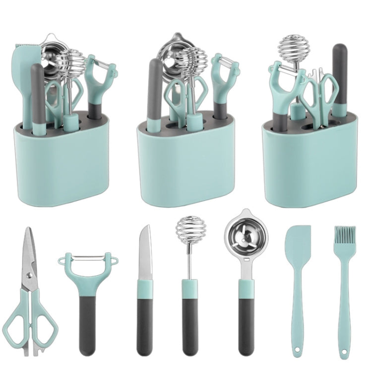 Ensemble d'ustensiles de cuisine en acier inoxydable avec support de rangement, 5 pièces/ensemble, 6 pièces/ensemble, 8 pièces/ensemble