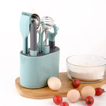 Ensemble d'ustensiles de cuisine en acier inoxydable avec support de rangement, 5 pièces/ensemble, 6 pièces/ensemble, 8 pièces/ensemble
