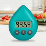 Minuteur électronique goutte d'eau Rappel d'apprentissage pour étudiant, Blanc, Noir, Orange, Vert, Bleu, Rose clair, Vert jaune, Vert clair