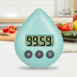 Minuteur électronique goutte d'eau Rappel d'apprentissage pour étudiant, Blanc, Noir, Orange, Vert, Bleu, Rose clair, Vert jaune, Vert clair