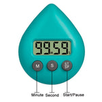 Minuteur électronique goutte d'eau Rappel d'apprentissage pour étudiant, Blanc, Noir, Orange, Vert, Bleu, Rose clair, Vert jaune, Vert clair