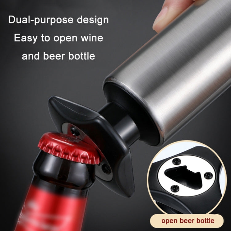 Ouvre-bouteille de vin en acier inoxydable pour cuisine, outils ménagers, couleur véritable, noir