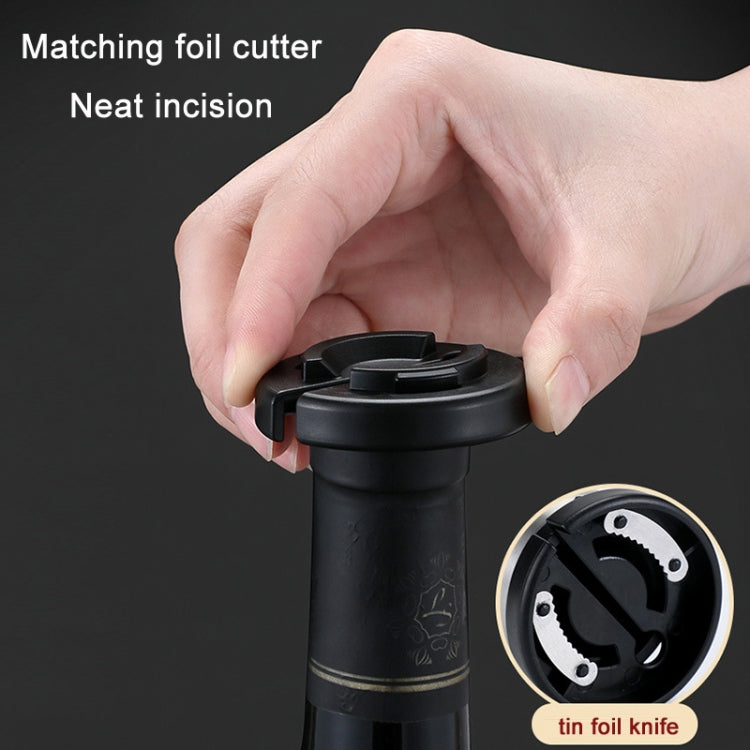 Ouvre-bouteille de vin en acier inoxydable pour cuisine, outils ménagers, couleur véritable, noir