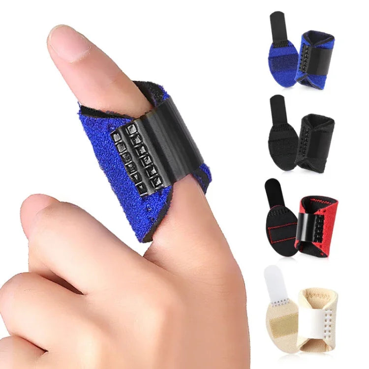 2 PCS Attelles de Doigt, Protections de Doigt de Rééducation Postopératoire, Rouge, Bleu, Noir, Couleur Peau