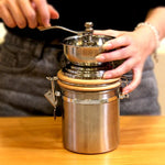 Moulin à café manuel à manivelle en acier inoxydable pour usage domestique, Manivelle