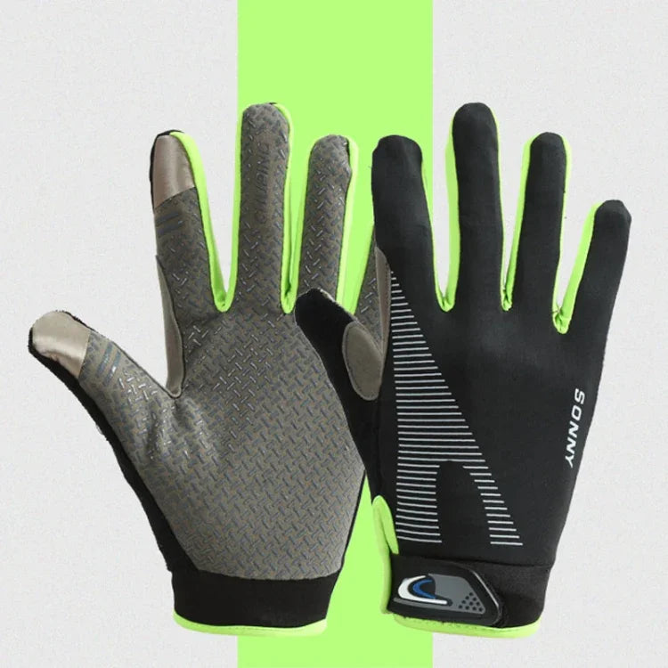1 paire de gants de cyclisme QX0002, écran solaire, écran tactile, antidérapants, résistants à l'usure, absorbant les chocs, taille L