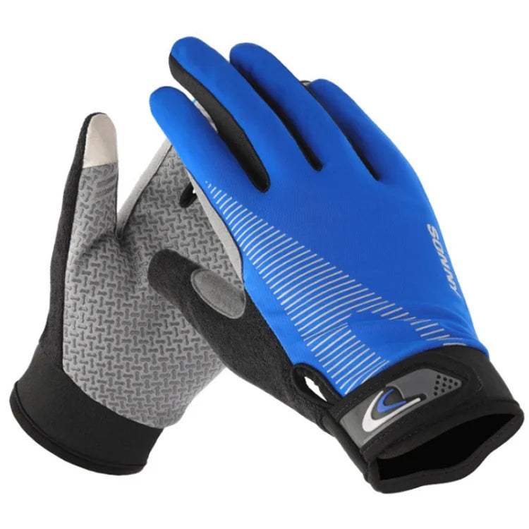 1 paire de gants de cyclisme QX0002, écran solaire, écran tactile, antidérapants, résistants à l'usure, absorbant les chocs, taille L